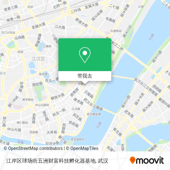 江岸区球场街五洲财富科技孵化器基地地图
