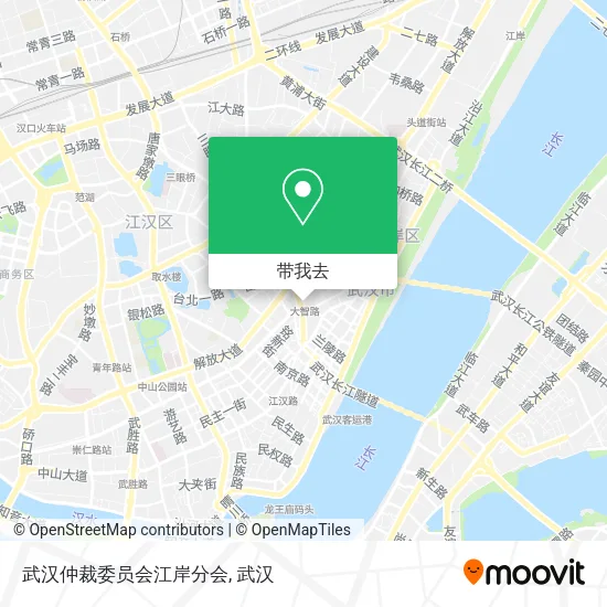 武汉仲裁委员会江岸分会地图