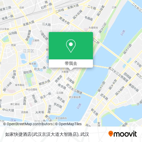 如家快捷酒店(武汉京汉大道大智路店)地图