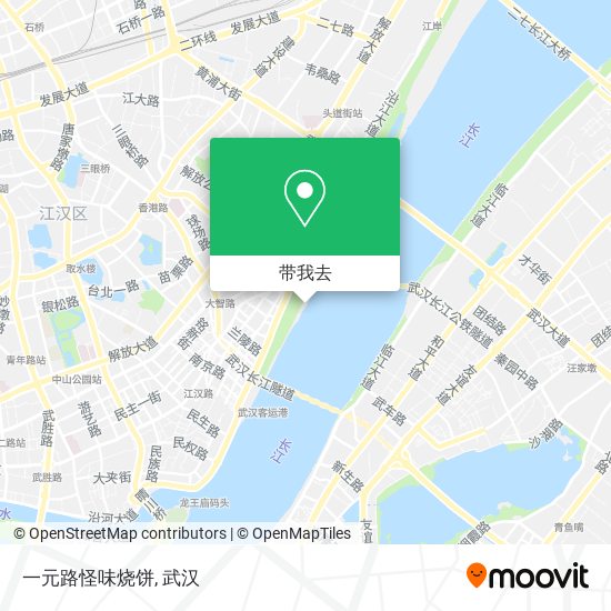 一元路怪味烧饼地图