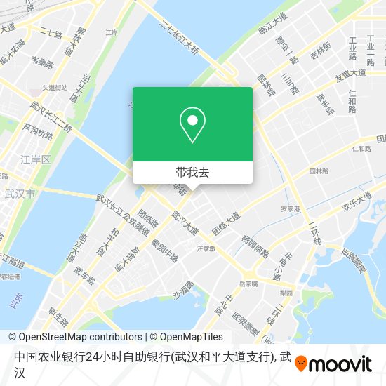 中国农业银行24小时自助银行(武汉和平大道支行)地图