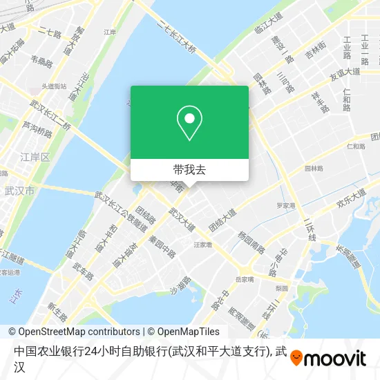 中国农业银行24小时自助银行(武汉和平大道支行)地图