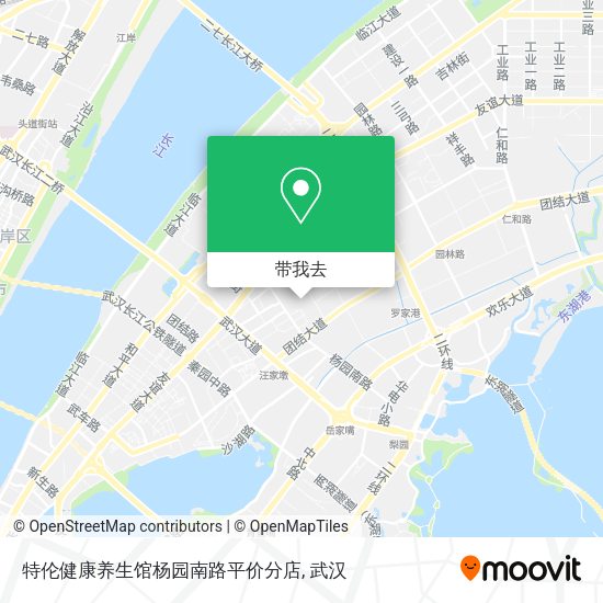 特伦健康养生馆杨园南路平价分店地图