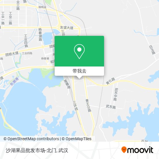 沙湖果品批发市场-北门地图