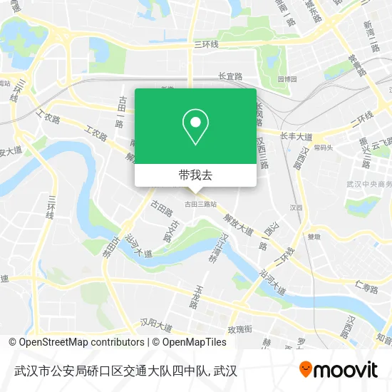 武汉市公安局硚口区交通大队四中队地图