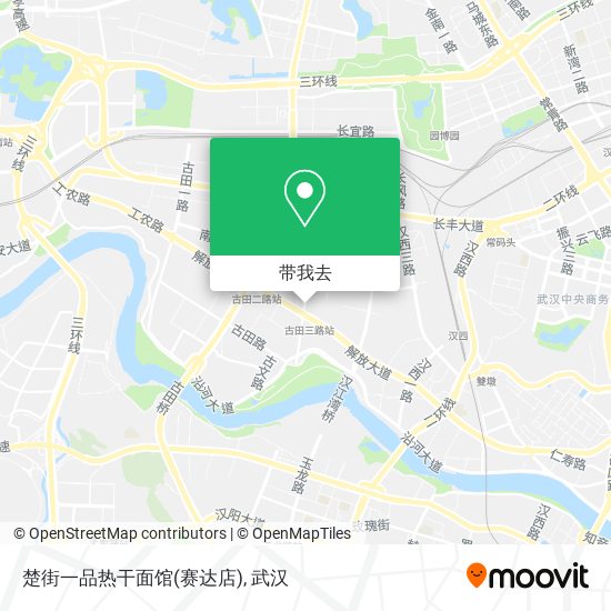 楚街一品热干面馆(赛达店)地图