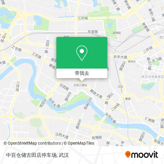 中百仓储古田店停车场地图