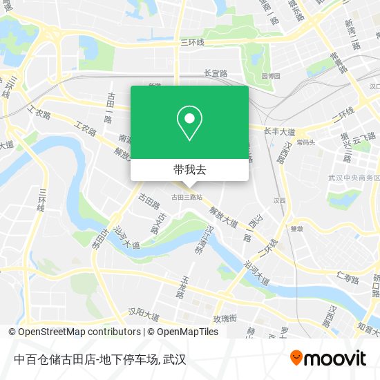 中百仓储古田店-地下停车场地图