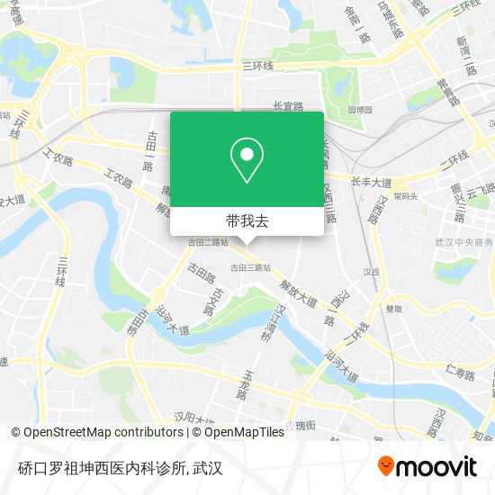 硚口罗祖坤西医内科诊所地图