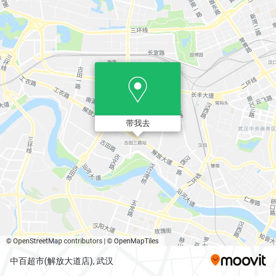 中百超市(解放大道店)地图