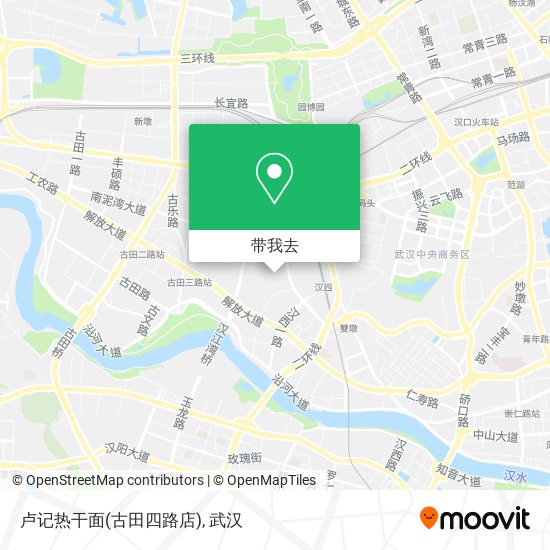 卢记热干面(古田四路店)地图