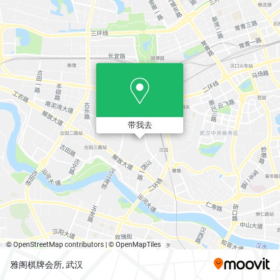 雅阁棋牌会所地图