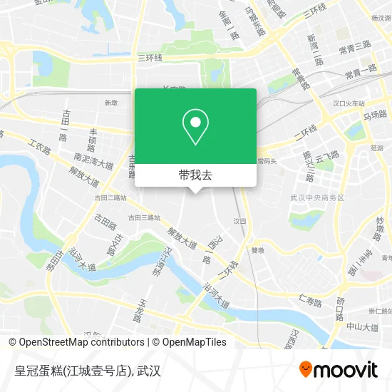 皇冠蛋糕(江城壹号店)地图