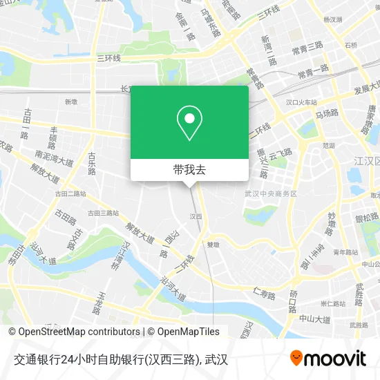 交通银行24小时自助银行(汉西三路)地图
