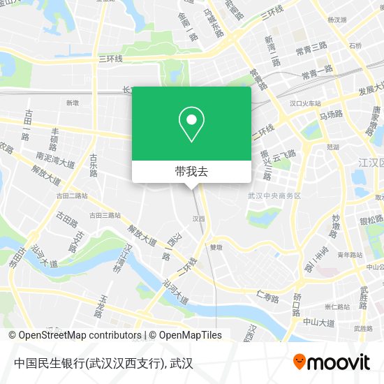中国民生银行(武汉汉西支行)地图