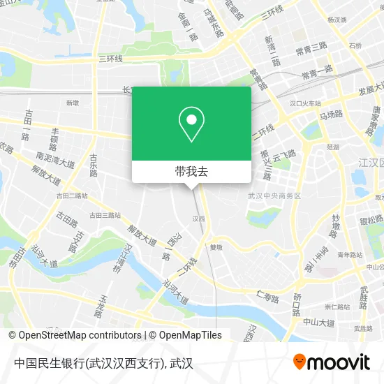 中国民生银行(武汉汉西支行)地图
