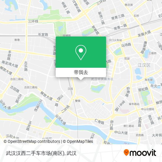 武汉汉西二手车市场(南区)地图