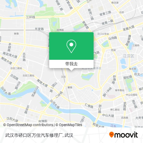 武汉市硚口区万佳汽车修理厂地图