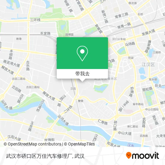 武汉市硚口区万佳汽车修理厂地图