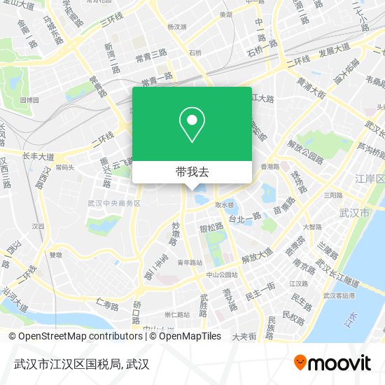 武汉市江汉区国税局地图