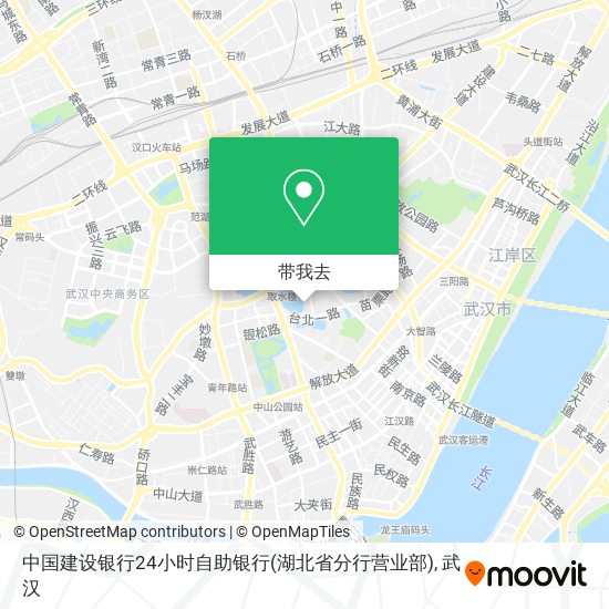 中国建设银行24小时自助银行(湖北省分行营业部)地图