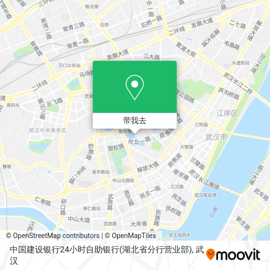 中国建设银行24小时自助银行(湖北省分行营业部)地图