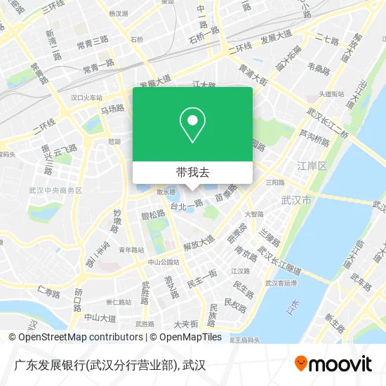 广东发展银行(武汉分行营业部)地图