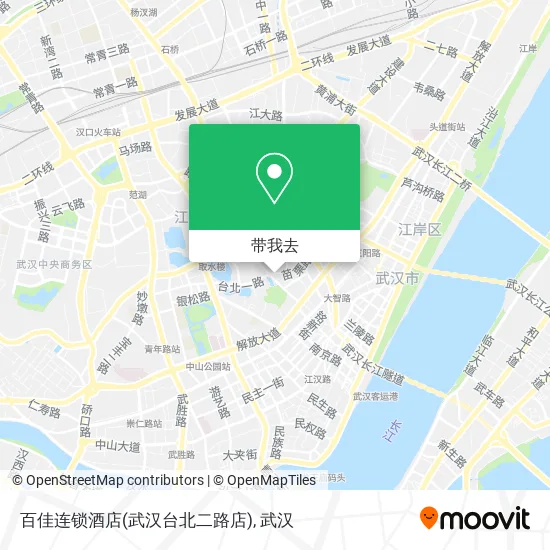百佳连锁酒店(武汉台北二路店)地图