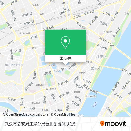 武汉市公安局江岸分局台北派出所地图