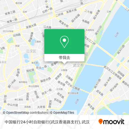 中国银行24小时自助银行(武汉香港路支行)地图