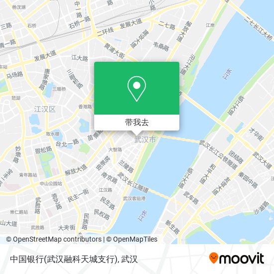 中国银行(武汉融科天城支行)地图