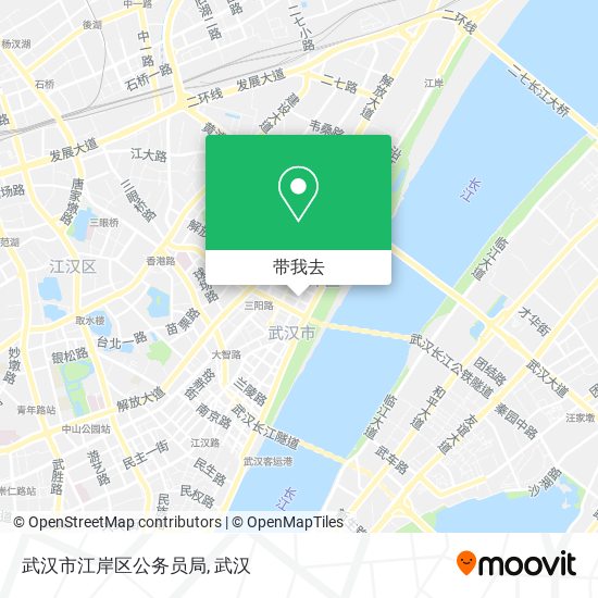 武汉市江岸区公务员局地图