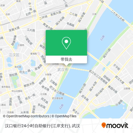汉口银行24小时自助银行(江岸支行)地图