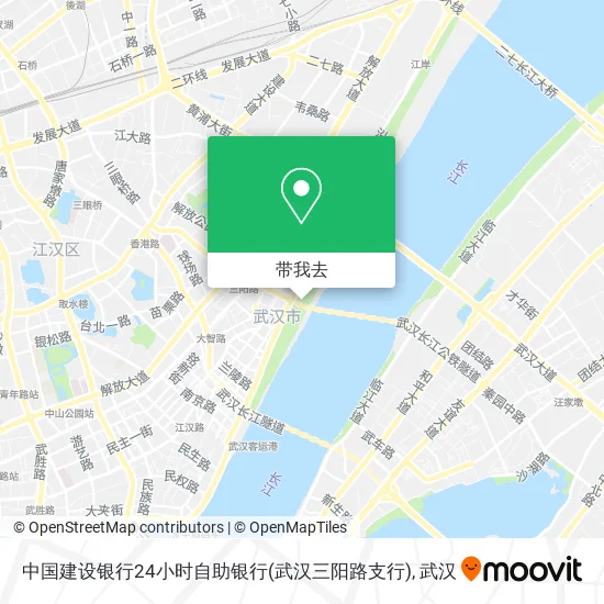 中国建设银行24小时自助银行(武汉三阳路支行)地图