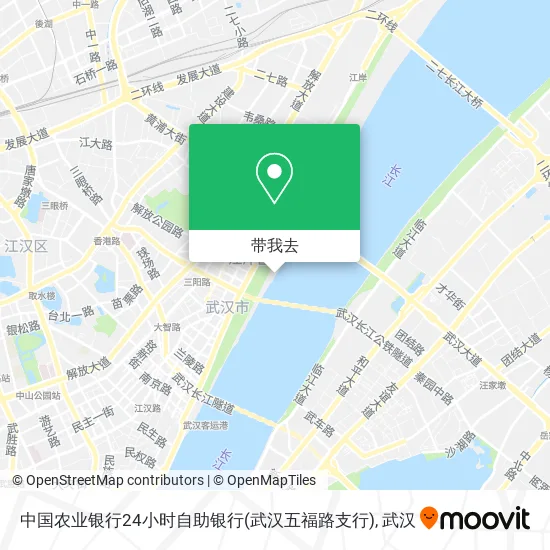 中国农业银行24小时自助银行(武汉五福路支行)地图