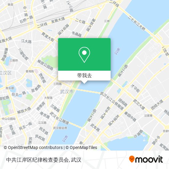中共江岸区纪律检查委员会地图