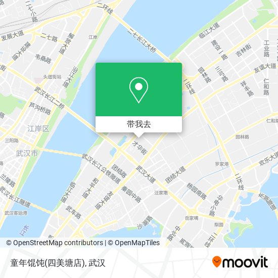 童年馄饨(四美塘店)地图