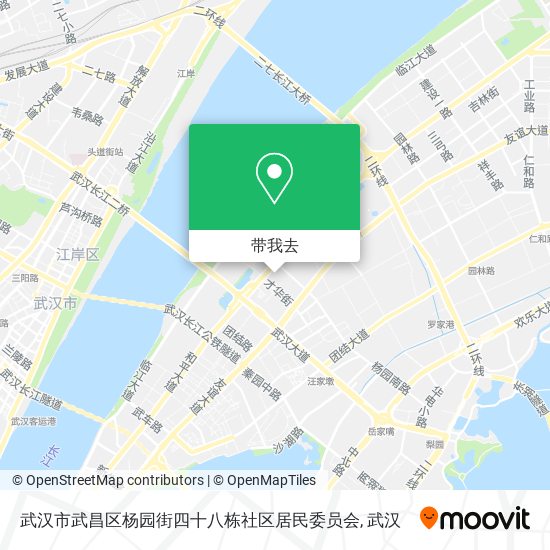 武汉市武昌区杨园街四十八栋社区居民委员会地图