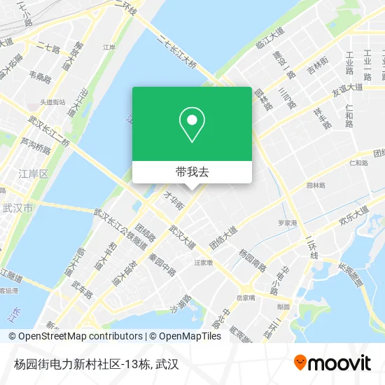 杨园街电力新村社区-13栋地图