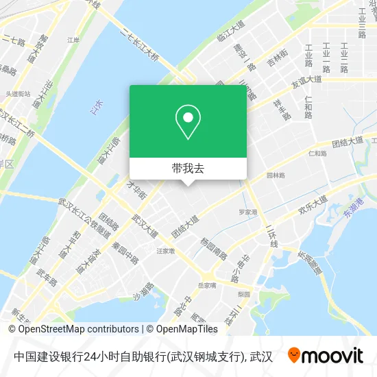 中国建设银行24小时自助银行(武汉钢城支行)地图