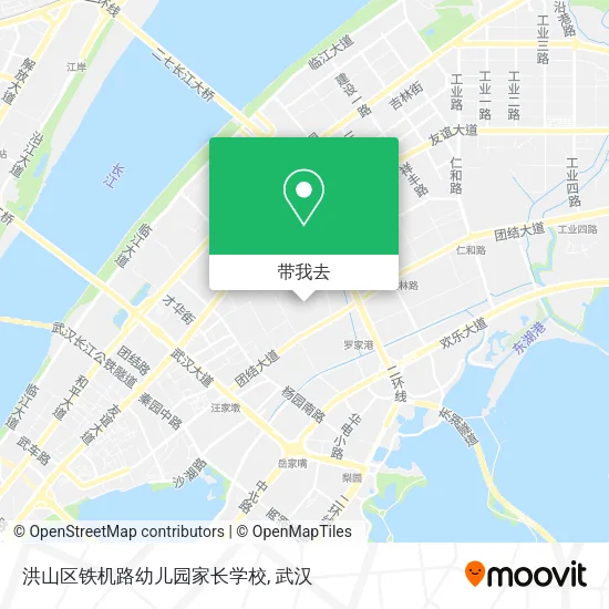 洪山区铁机路幼儿园家长学校地图
