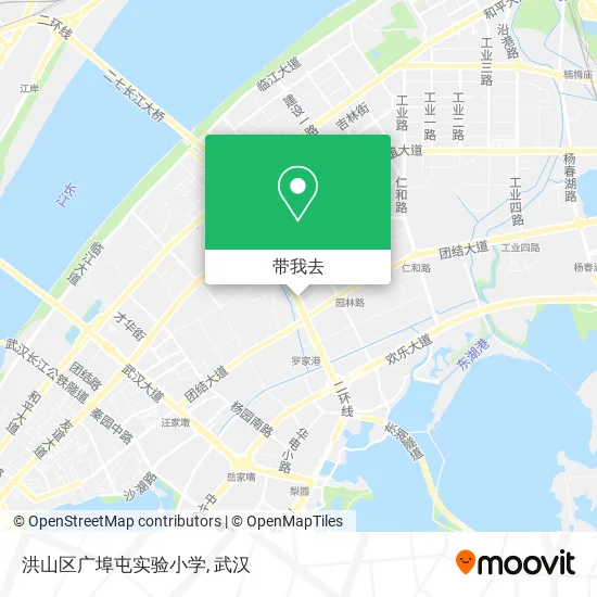 洪山区广埠屯实验小学地图