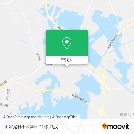 向家尾村小区南区-22栋地图