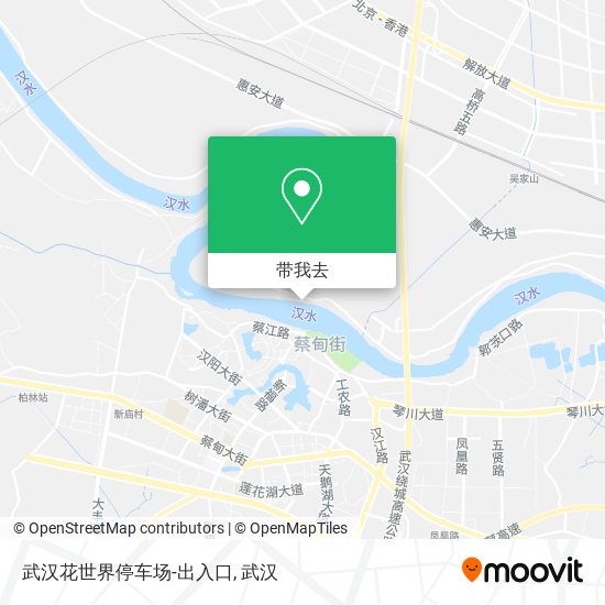 武汉花世界停车场-出入口地图