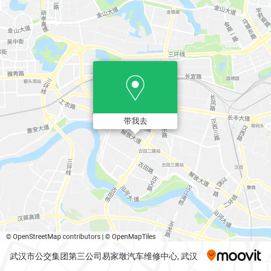 武汉市公交集团第三公司易家墩汽车维修中心地图