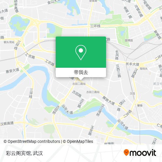 彩云阁宾馆地图