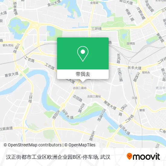 汉正街都市工业区欧洲企业园B区-停车场地图