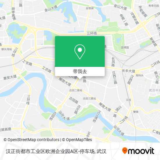 汉正街都市工业区欧洲企业园A区-停车场地图