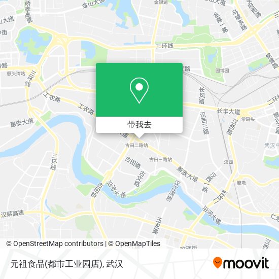 元祖食品(都市工业园店)地图