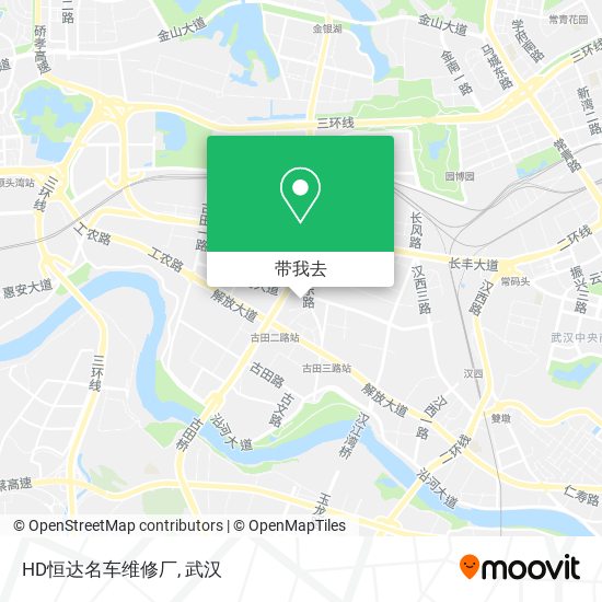 HD恒达名车维修厂地图